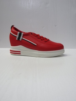 Buty sportowe damskie na koturnie (36-41) BY-0367 RED