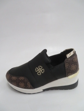 Buty sportowe damskie na koturnie (36-41) J-64 BLACK