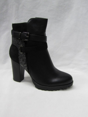 Botki damskie ocieplane na obcasie (36-41) AW2168 BLACK