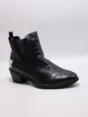 Botki damskie ocieplane na obcasie (36-41) H1102 BLACK