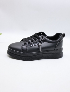 Buty sportowe damskie na płaskim (36-41) 36804-21 BLACK