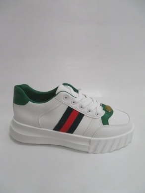 Buty sportowe damskie na płaskim (36-41) A58 WHITE/GREEN