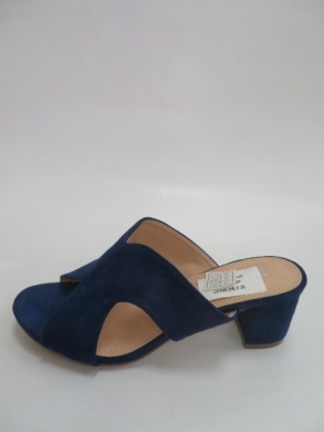 Klapki damskie na obcasie (36-41) N19-380 BLUE