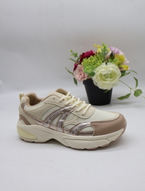 Buty sportowe damskie na płaskim (36-41) H-25 BEIGE