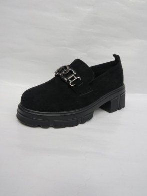 Mokasyny damskie na koturnie (36-41) 3225C BLACK