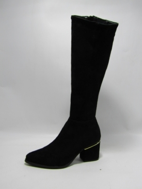 Kozaki damskie na obcasie (36-41) 00-6 BLACK