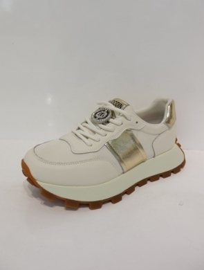 Buty sportowe damskie na płaskim (36-41) GD-XF-112 BEIGE/GOLD
