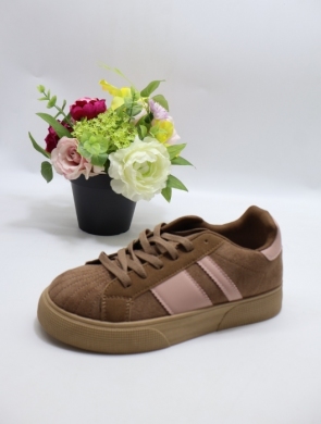Buty sportowe damskie na płaskim (36-41) VX182 CAMEL