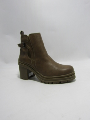 Botki damskie na obcasie (36-41) BL413 KHAKI