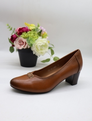 Czółenki damskie na obcasie (36-41) YCC-161 CAMEL