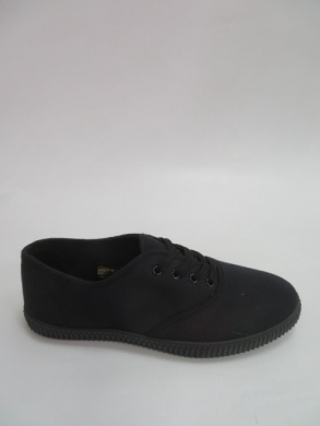 Tenisówki damskie na płaskim (36-41) 1002-21 ALL BLACK