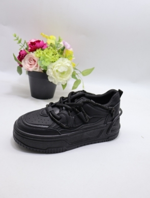 Buty sportowe damskie na płaskim (36-41) A109 BLACK