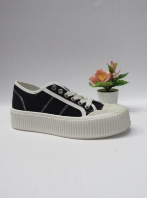 Trampki damskie na koturnie (36-41) 8811-SP BLACK