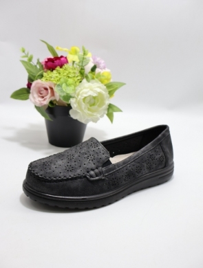 Półbuty damskie na płaskim (37-42) XQ81-06 BLACK