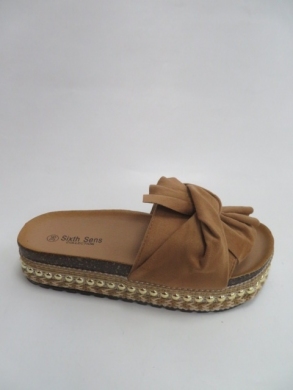Klapki damskie na płaskim (36-41) H85 CAMEL