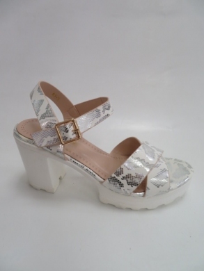 Sandały damskie na obcasie (36-41) B3-3 BEIGE