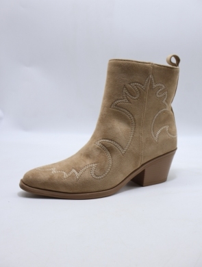 Botki damskie na obcasie (36-41) BM169 KHAKI