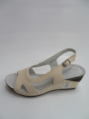 Sandały damskie na koturnie (36-41) 0099 BEIGE