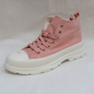 Trampki damskie na płaskim (36-41) BO-677 PINK
