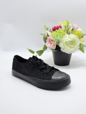 Trampki damskie na płaskim (36-41) 888-2 ALLBLACK