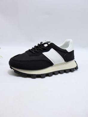 Buty sportowe damskie na płaskim (36-41) 24012 BLACK
