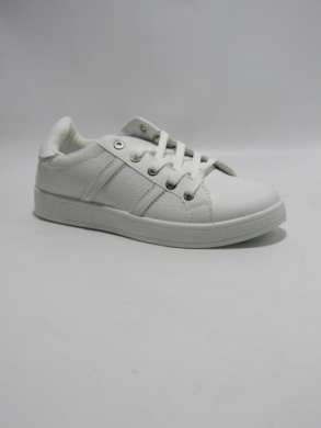 Buty sportowe damskie na płaskim (36-41) DD-319 WH/SILVER