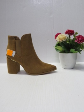 Botki damskie ocieplane na obcasie (36-41) 5628 KHAKI