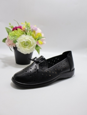 Półbuty damskie na płaskim (39-43) DX8116 BLACK