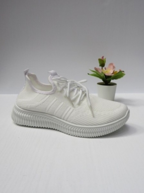 Buty sportowe damskie na płaskim (36-41) J2354 WHITE