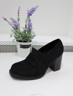 Półbuty damskie na obcasie (36-41) 9284 BLACK