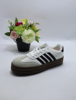 Buty sportowe damskie na płaskim (36-41) AD672 GREY/BL