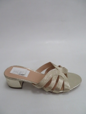Klapki damskie na obcasie (36-41) FD-187 GOLD