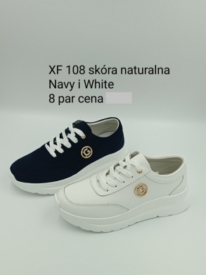Trampki damskie na płaskim (36-41) XF108 NAVY