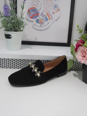 Mokasyny damskie na płaskim (36-41) 7139 BLACK