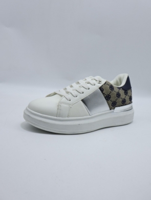 Buty sportowe damskie na płaskim (36-41) AB990 WH/BLUE