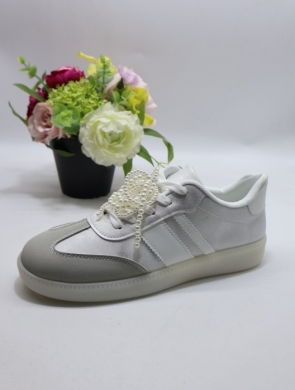 Buty sportowe damskie na płaskim (36-41) K1752 SILVER