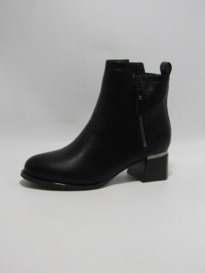 Botki damskie ocieplane na obcasie (36-41) 1037 BLACK