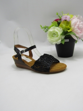 Sandały damskie na koturnie (36-41) CM106 BLACK