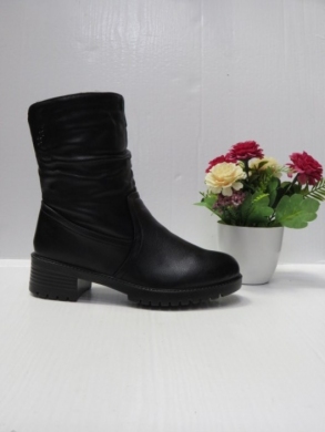 Botki damskie ocieplane na obcasie (36-41) 2326 BLACK