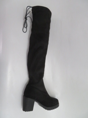 Kozaki damskie jesienne na obcasie (36-41) F162 BLACK