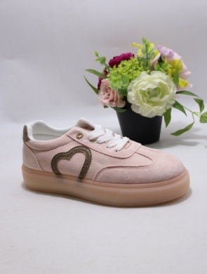 Buty sportowe damskie na płaskim (36-41) 88-119 PINK