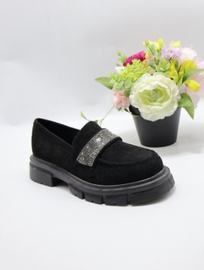 Mokasyny damskie na płaskim (36-41) R54 BLACK
