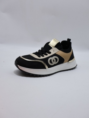 Buty sportowe damskie na płaskim (36-41) EV-403 BLACK