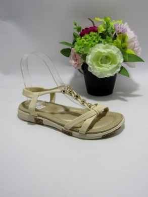 Sandały damskie na płaskim (36-41) FY7030 BEIGE