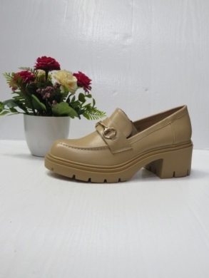 Mokasyny damskie na koturnie (36-41) 8141 APRICOT