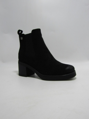Botki damskie ocieplane na obcasie (36-41) SA3107-10 BLACK