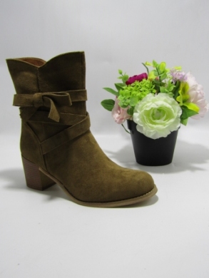 Botki damskie na obcasie (36-41) Y85 KHAKI
