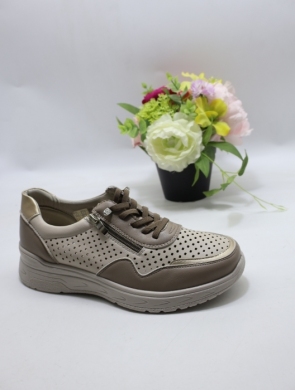 Buty sportowe damskie na płaskim (36-41) BK618 KHAKI