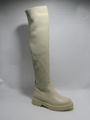 Kozaki damskie na płaskim (36-41) HQ-283 BEIGE