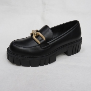 Mokasyny damskie na płaskim (36-41) UK130 BLACK